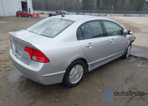 2008 Honda Civic Hybrid z USA, uszkodzony, nr VIN JHMFA362X8S026587